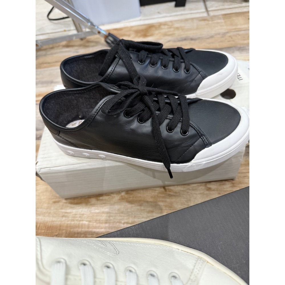 Rag & Bone Canvas Court Sneakers Black EU39(8/8.5) NEW In Box